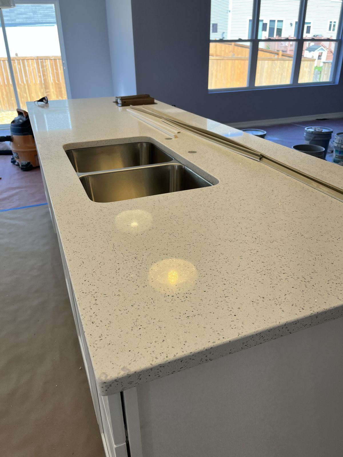 Granite countertop installation