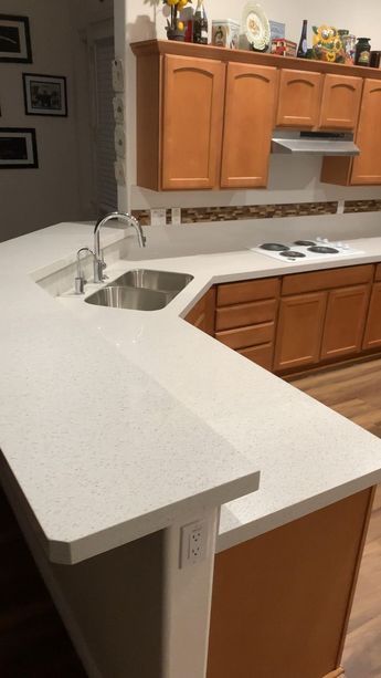 Stone countertop detail